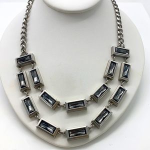 White House Black Market Double Strand Necklace